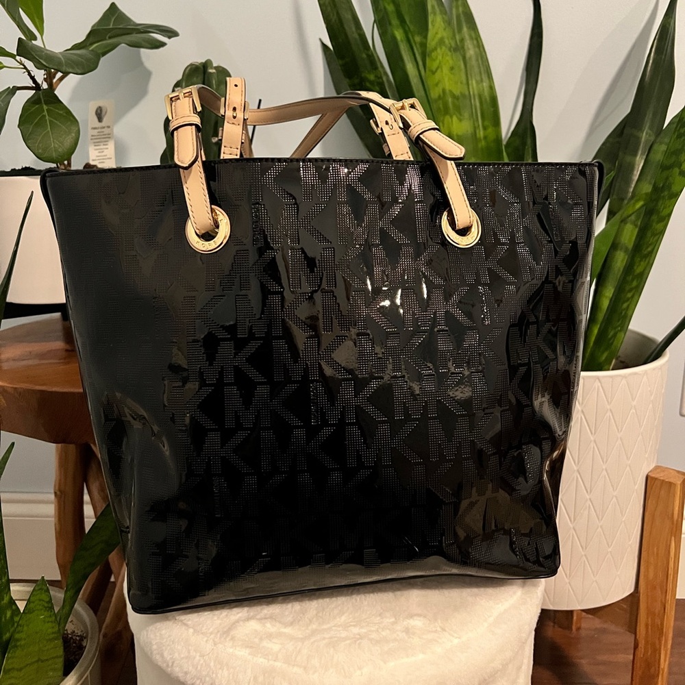 Michael Kors Mirror Metallic Tote Bag